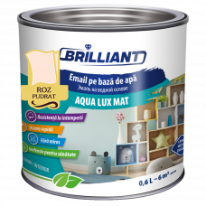 Эмаль акриловая матовая Aqua Lux Mat пудрово розовый 0.6л