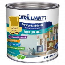 Эмаль акриловая матовая Aqua Lux Mat охра уникат 0.6л