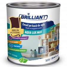 Эмаль акриловая матовая Aqua Lux Mat насыщенный коричневый 2.5л
