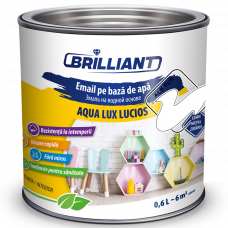 Эмаль акриловая глянцевая Aqua Lux Lucios чисто-белый 0.6л