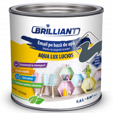 Эмаль акриловая глянцевая Aqua Lux Lucios графитно-серый 0.6л