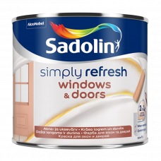 Эмаль 2В1 Simply Refresh Windows&Doors полуматовая BW 0.5л