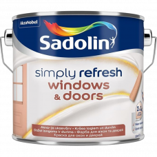 Эмаль 2В1 Simply Refresh Windows&Doors полуматовая BW 2.5л