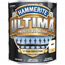 Эмаль акриловая Hammerite Ultima Matt белый 0.7л