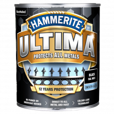 Эмаль акриловая Hammerite Ultima Smooth черный 0.7л