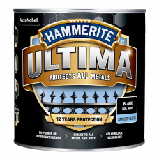 Эмаль акриловая Hammerite Ultima Smooth черный 2.2л