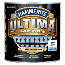 Эмаль акриловая Hammerite Ultima Smooth белый 2.2л