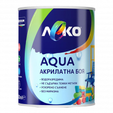 Эмаль акриловая Leko Aqua еделвайс 600мл