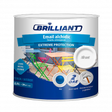 Эмаль алкидная Brilliant Extreme белый матовый 2.5л