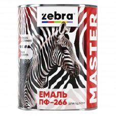 Эмаль для пола ПФ-266 Zebra Master красно-коричневый 2.6кг
