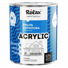 Эмаль алкидная Rolax белый глянцевый 0.75л