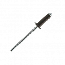 Заклепки алюминиевые 4.8х10мм RAL8019 серо-коричневый 50шт. 