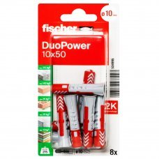 Дюбель Duopower 10х50мм K NV 8шт.