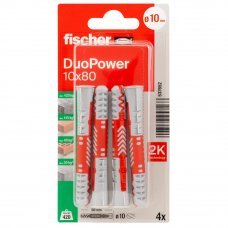 Дюбель Duopower 10х80мм K NV 4шт.