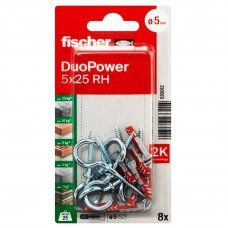 Дюбель Duopower 5х25мм RH K NV 8шт.