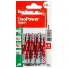 Дюбель Duopower 8х65мм K NV 8шт.