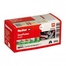 Дюбель Duopower 5х25мм LD 100шт.