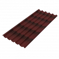 Шифер битумный 820x2000мм Onduline Easyfix Красный с тенью 