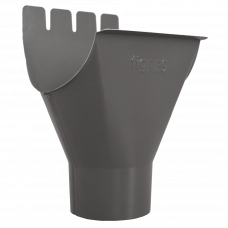 Воронка водосточная 125/90мм серый 7011