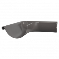 Угол желоба наружный 125мм 90° серый 7011