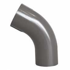 Колено водостока 90мм серый 7011