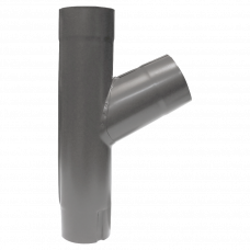 Тройник водосточной трубы 90/60 серый 7011