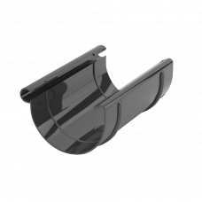 Соединитель желоба ПВХ 125мм Gamrat серый RAL7016