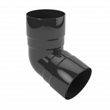 Колено водостока ПВХ 90мм Gamrat серый RAL7016