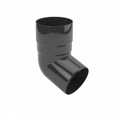 Колено сливное ПВХ 90мм Gamrat серый RAL7016