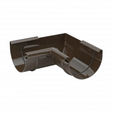 Угол внутренний для желоба ПВХ Gamrat серый RAL7016 125мм 90° 