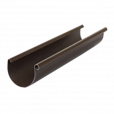 Желоб водосточный ПВХ Gamrat коричневый RAL8019 125мм 3м