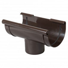 Воронка водосточная ПВХ Gamrat коричневый RAL8019 125мм 