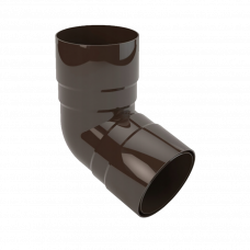 Колено водостока ПВХ 90мм Gamrat коричневый RAL8019