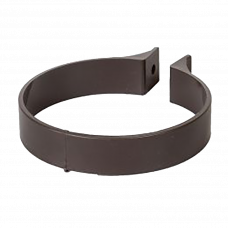 Хомут водосточной трубы ПВХ 125мм Gamrat коричневый RAL8019