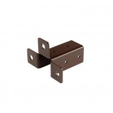 Кронштейн опора столба 40х40мм 3м RAL8017