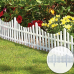 Забор декоративный пластиковый 60.5x32.5см Белый 4шт.