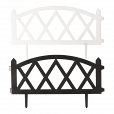 Забор декоративный пластиковый 59.5х32.5 4шт. в ассортименте 