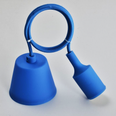 Светильник подвесной JH-155 силикон синий