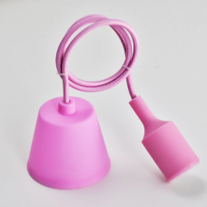 Светильник подвесной JH-155 силикон розовый