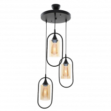 Светильник подвесной 3xE27 BORIS черный