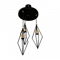 Светильник подвесной 3xE27 SIONA черный