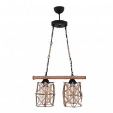 Светильник подвесной 2xE27 GUNEY черный