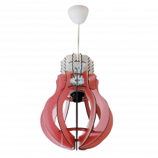 Светильник подвесной 1xE27 AMPUL розовый