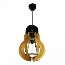 Светильник подвесной 1xE27 AMPUL желтый