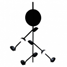 Бра Led 8x4W JH-851 черный