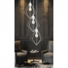 Светильник подвесной 3xE27 Lina белый Begusa