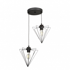Светильник подвесной 2xE27 Grand черный Begusa