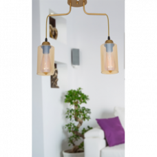 Люстра 2xE27 Fresh Vintage золотистый Begusa