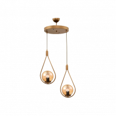 Светильник подвесной 2xE27 Meksika Vintage auriu Begusa