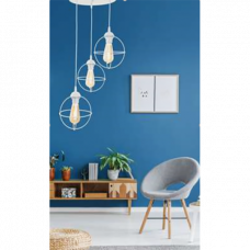 Светильник подвесной 3xE27 Zumba белый Begusa